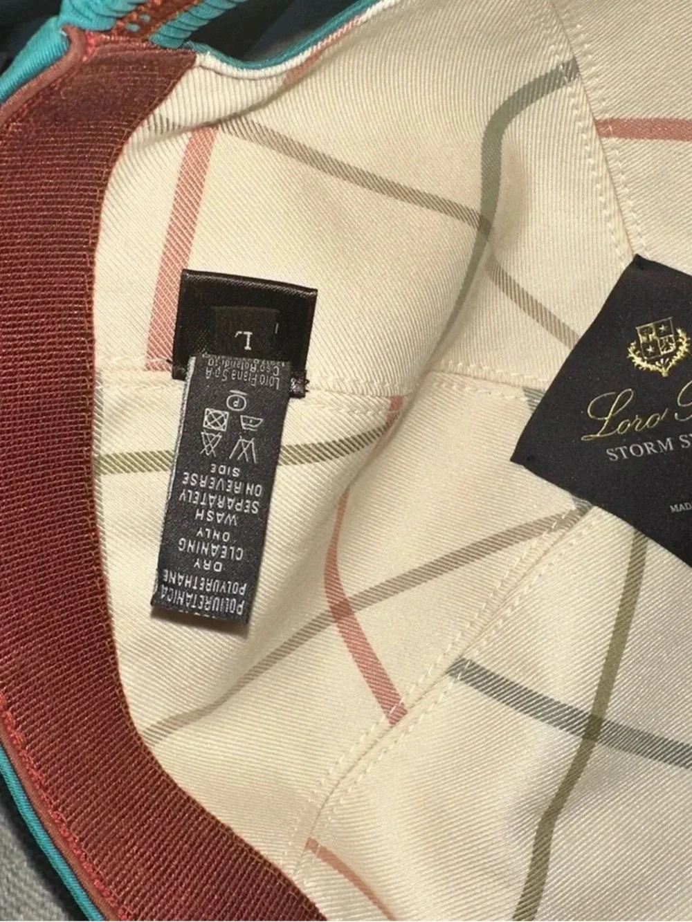 Loro Piana Teal Baseball Cap with Black Embroidery